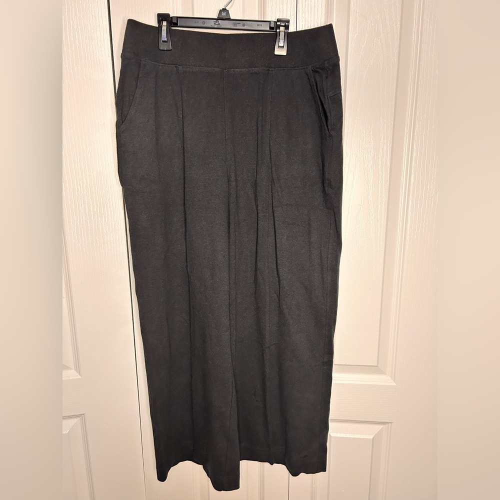 Pact Organic Cotton Gray Wide Leg Sweat Pants Women’s‎ L Minimalist Beach Boho